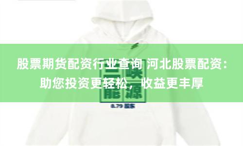 股票期货配资行业查询 河北股票配资：助您投资更轻松，收益更丰厚