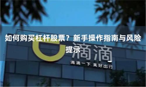 如何购买杠杆股票?新手操作指南与风险提示